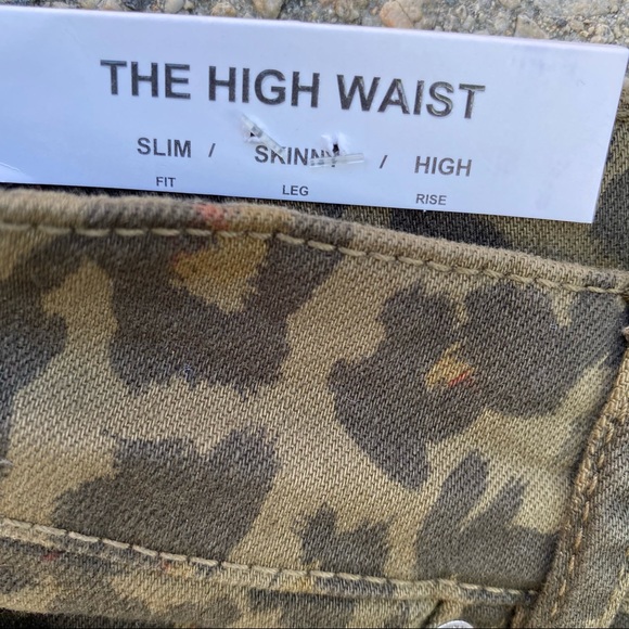 Zara premium denim the high waist skinny leopard - Picture 7 of 7